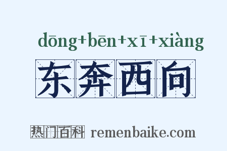 东奔西向是什么意思的图片